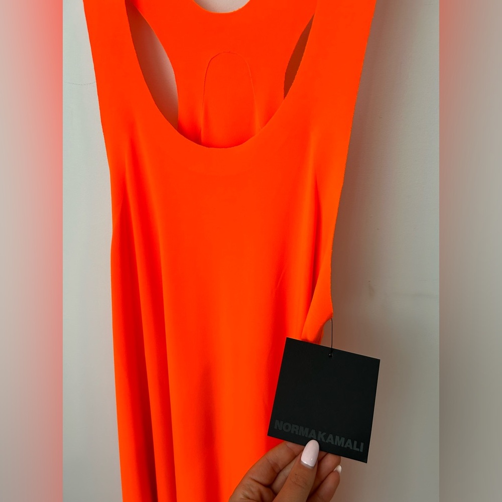 Norma Kamali Orange Dress